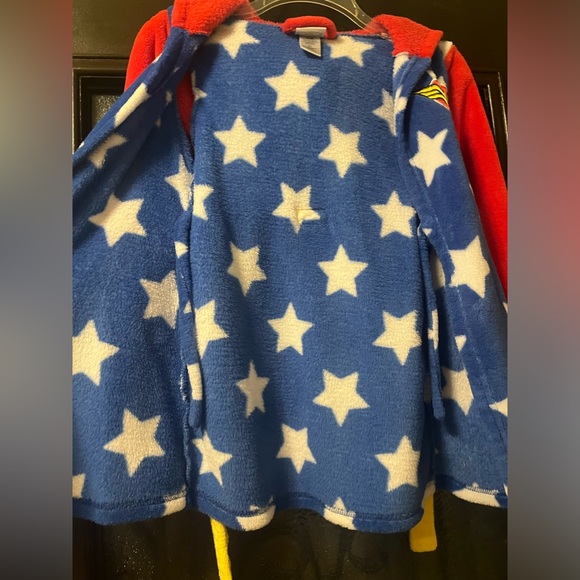 Wonder Woman Girls Fleece Robe Costume DC Comics WW WonderWoman SuperHero Youth - Picture 8 of 11